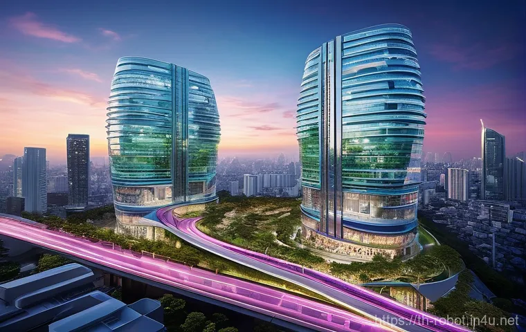 로봇과 6G 통신 기술 - **Prompt 1: Futuristic Thai Smart Home Experience**
    A young Thai woman, in her early 20s, with s...