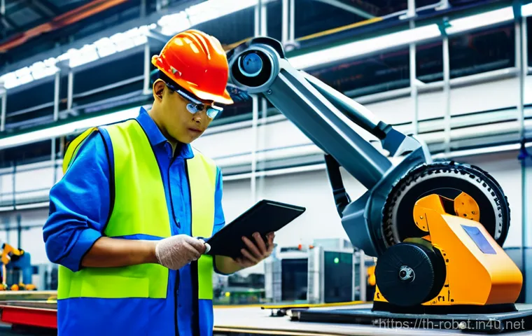 산업용 로봇 - **Prompt: Empowering Collaboration in a Modern Thai Factory**
    An ultra-modern automotive parts f...