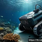 로봇 기반 해양 탐사 - A compact, agile underwater robot equipped with high-definition cameras and advanced multi-sensor ar...